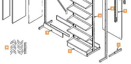 Pharmacy Shelving Parts